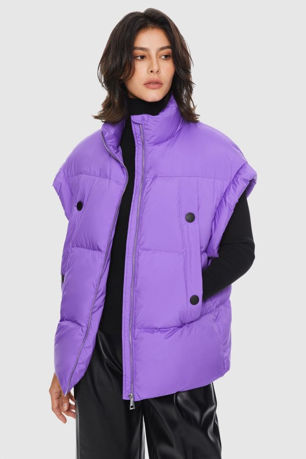 Sleeveless Classic Puffer Vest - Image 8