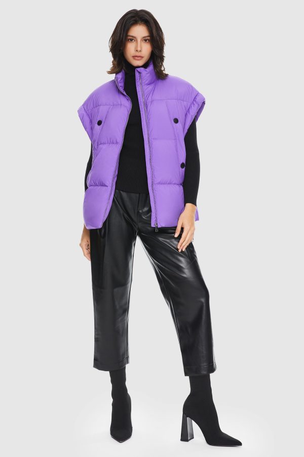 Sleeveless Classic Puffer Vest - Image 5
