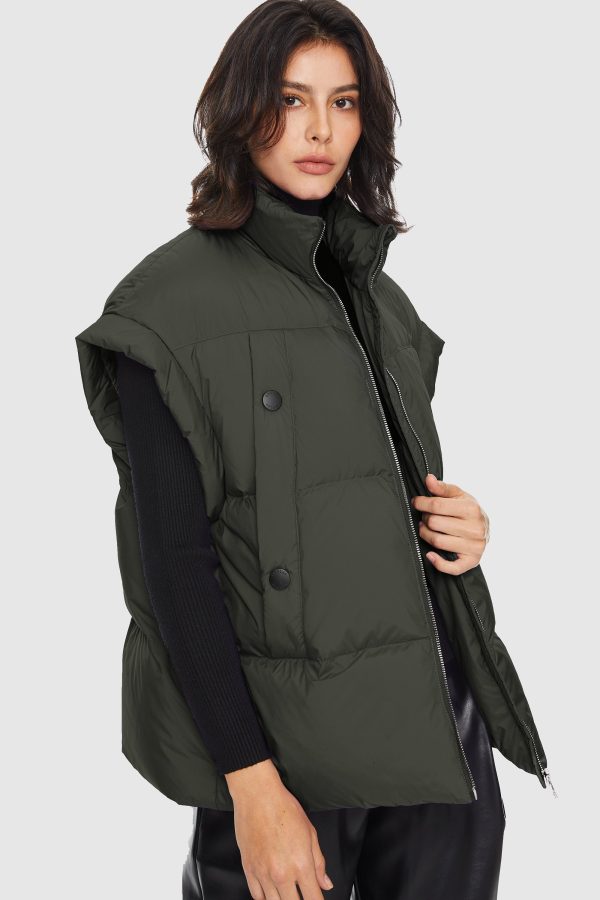 Sleeveless Classic Puffer Vest - Image 3