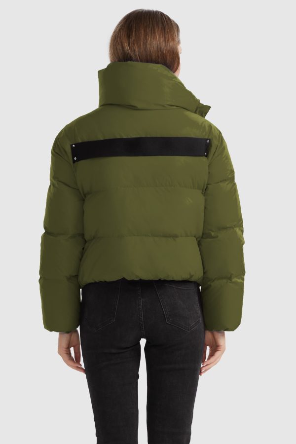 Stylish Puffer Down Coat with Thickened Collar - Image 4