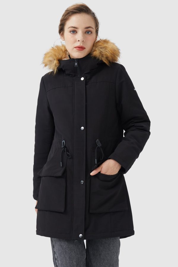 Thickened Fleece Lined Parka Jacket - Image 10