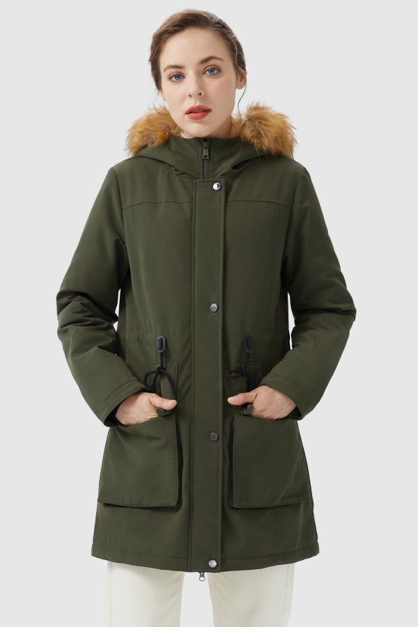 Thickened Fleece Lined Parka Jacket - Image 14