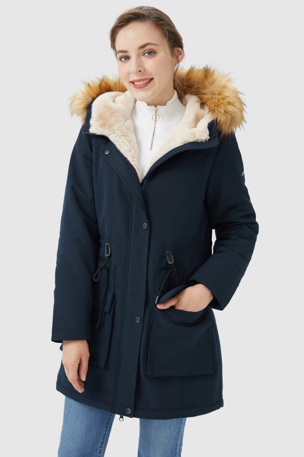Thickened Fleece Lined Parka Jacket - Image 18