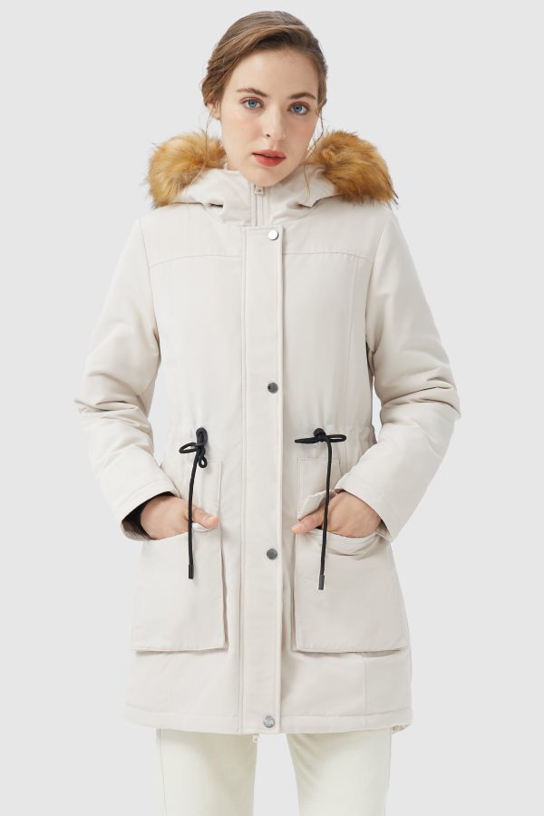 Thickened Fleece Lined Parka Jacket - Image 2
