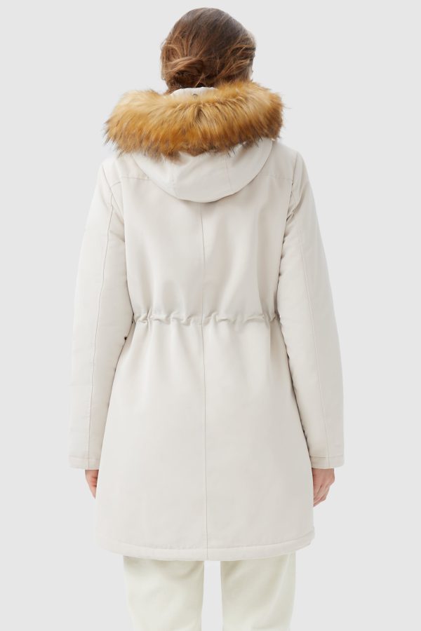 Thickened Fleece Lined Parka Jacket - Image 3
