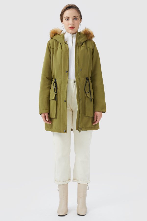 Thickened Fleece Lined Parka Jacket - Image 5
