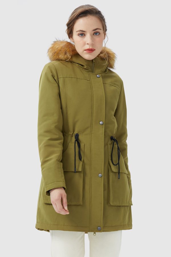 Thickened Fleece Lined Parka Jacket - Image 6