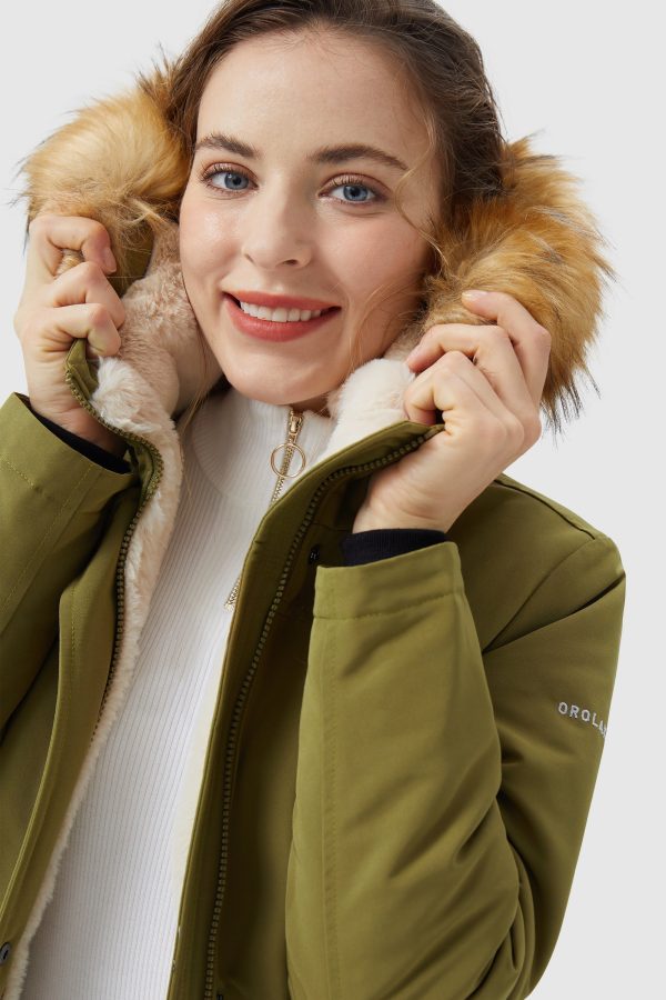 Thickened Fleece Lined Parka Jacket - Image 8
