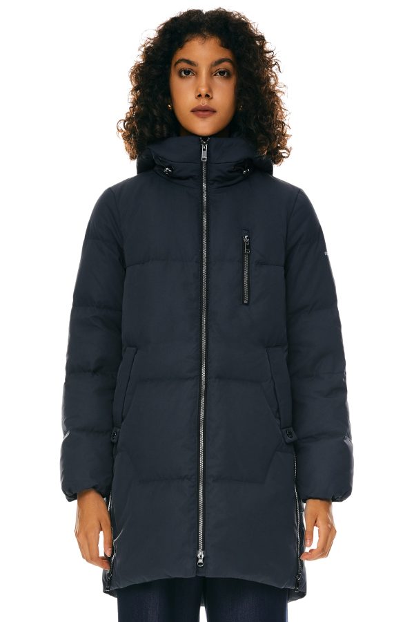 Two-Way Zipper Hooded Down Puffer Jacket - Image 19