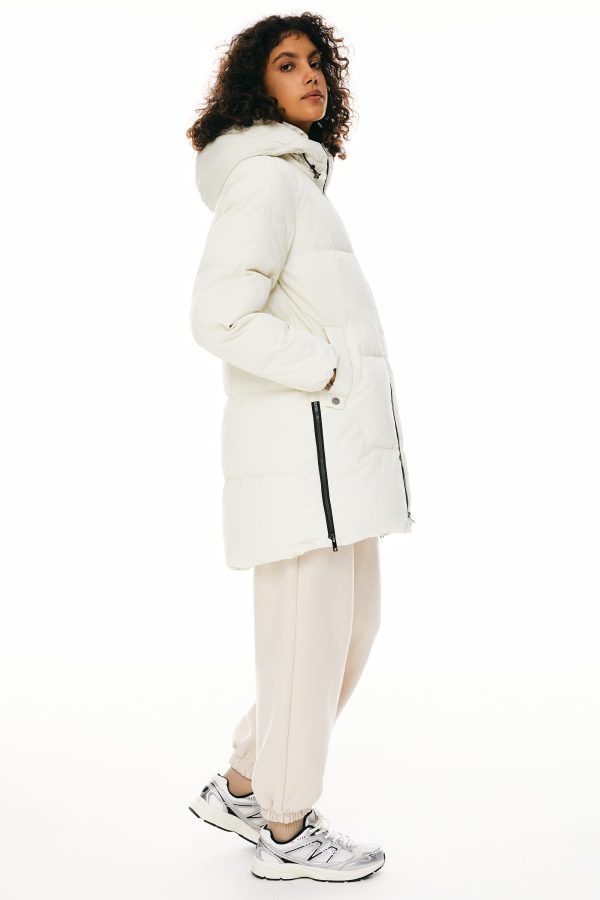 Two-Way Zipper Hooded Down Puffer Jacket - Image 14