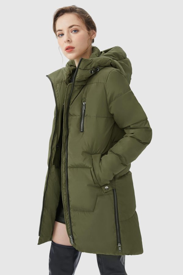 Two-Way Zipper Hooded Down Puffer Jacket - Image 24