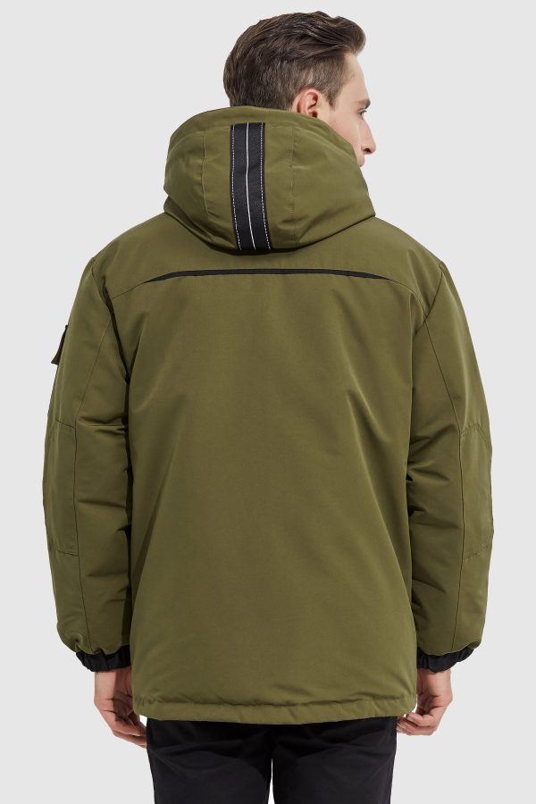 Warm Anorak  Detachable Hood Down Parka - Image 10
