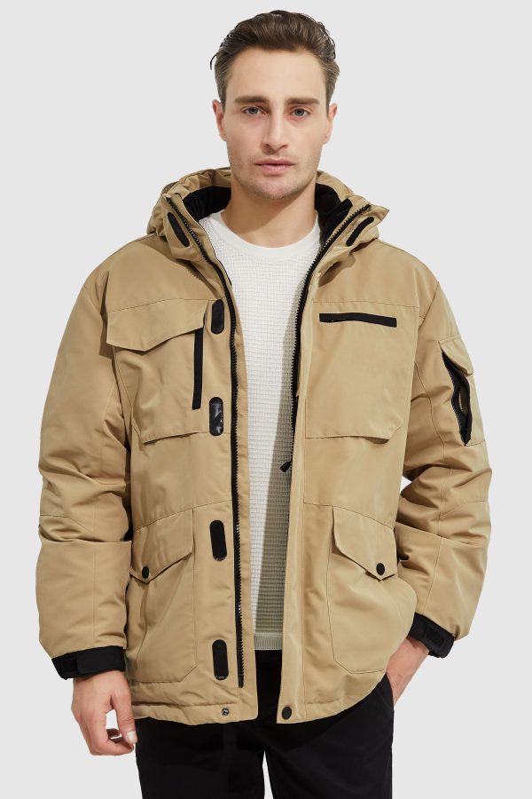 Warm Anorak  Detachable Hood Down Parka - Image 2