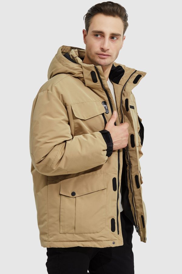 Warm Anorak  Detachable Hood Down Parka - Image 4