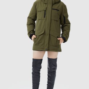 Warm Multiple Pockets Parka Down Jacket