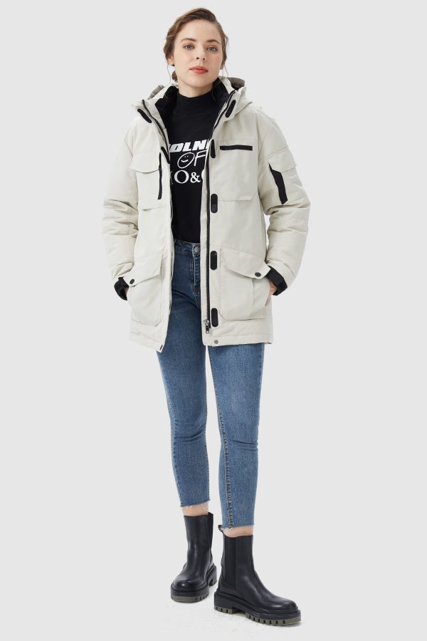 Warm Multiple Pockets Parka Down Jacket - Image 5
