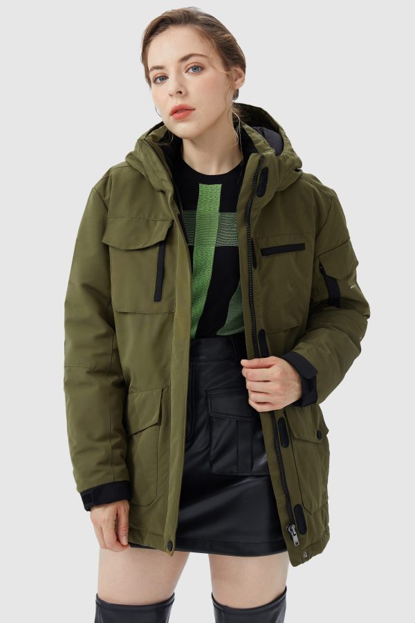 Warm Multiple Pockets Parka Down Jacket - Image 4