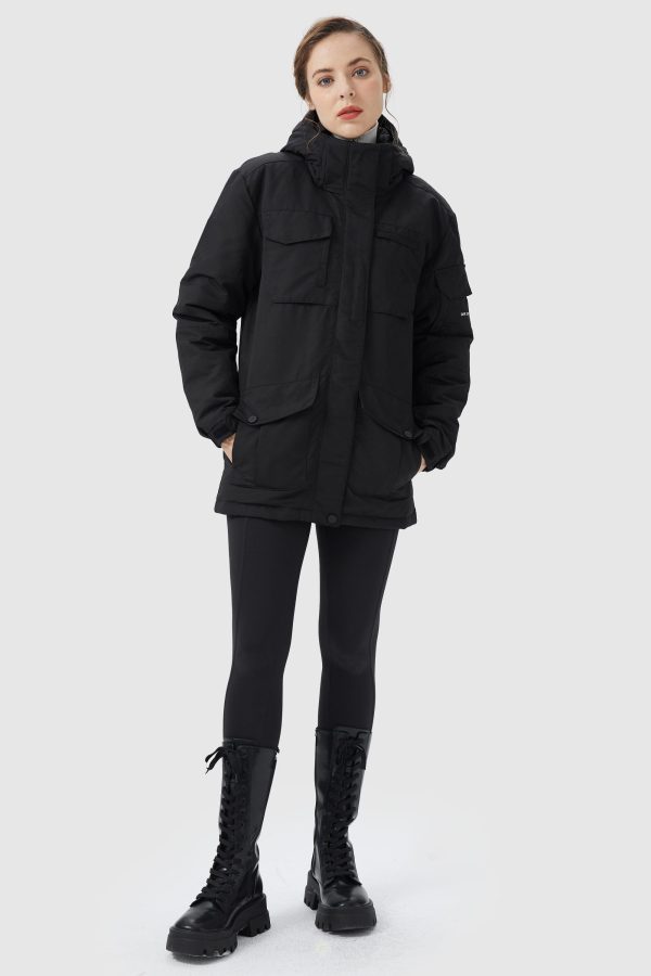 Warm Multiple Pockets Parka Down Jacket - Image 9