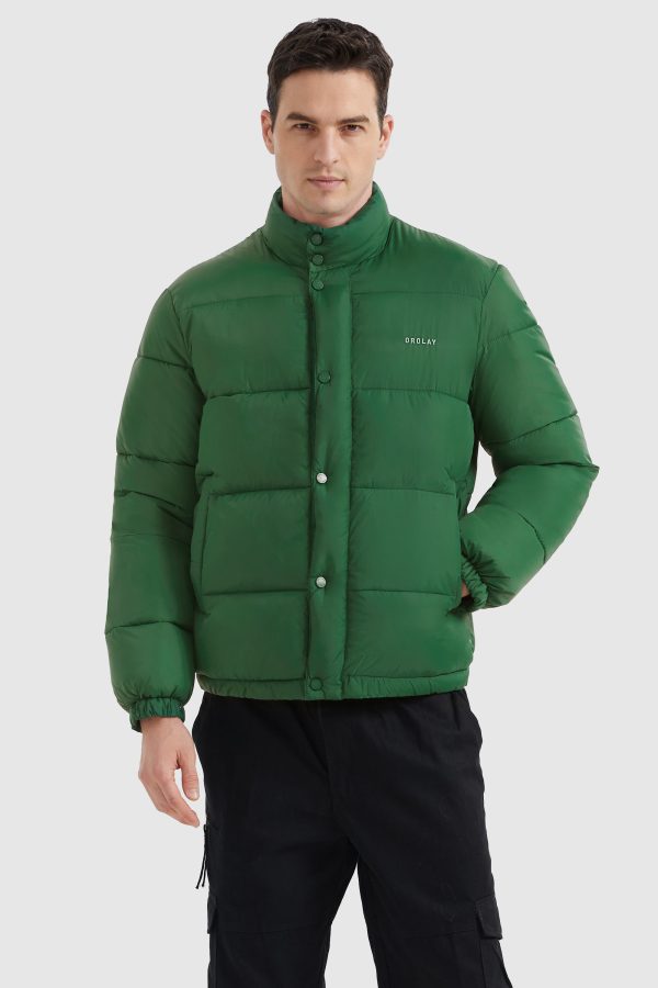 Water Repellent Slant Pocket Thickened Jacket - Image 10