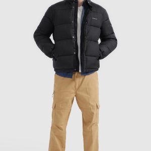 Water Repellent Slant Pocket Thickened Jacket