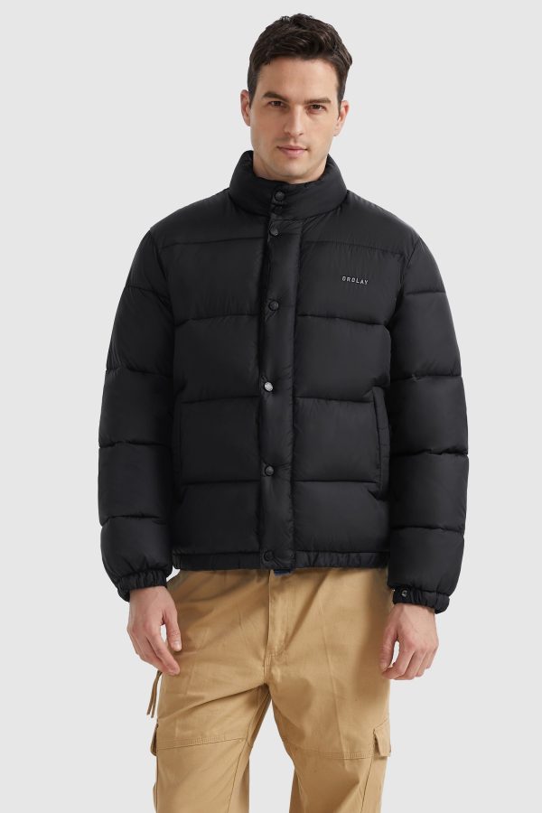 Water Repellent Slant Pocket Thickened Jacket - Image 2