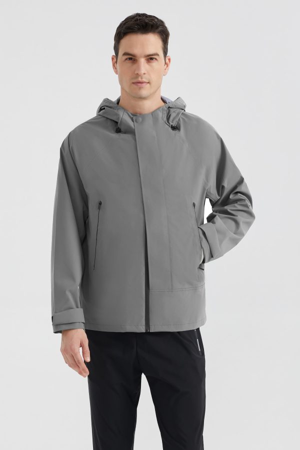 Waterproof Hooded Rain Jacket - Image 2