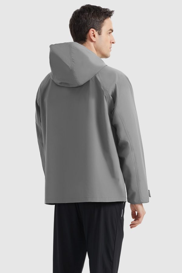 Waterproof Hooded Rain Jacket - Image 3