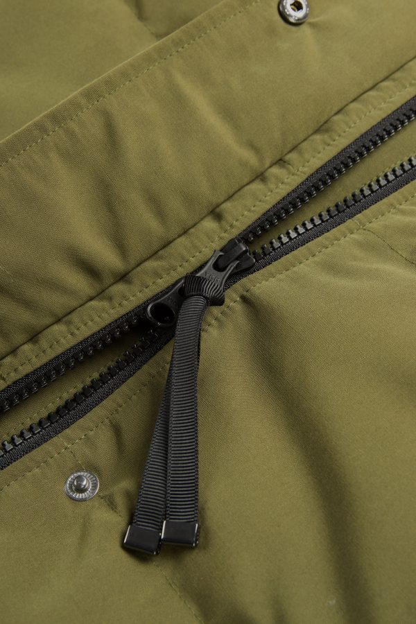 Windproof Puffer Fur Hooded Down Coat - Image 21