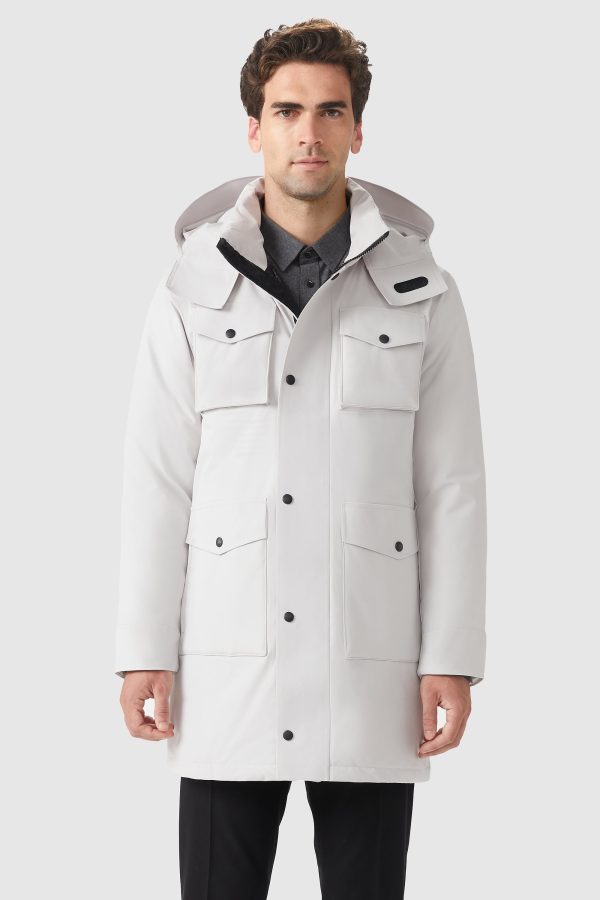 Windproof Warm Hooded Down Jacket - Image 2