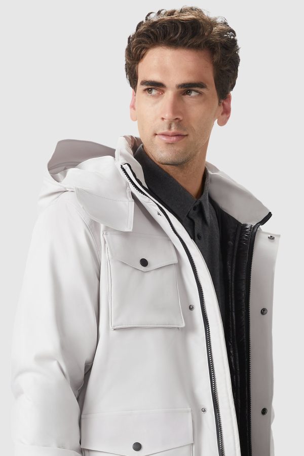 Windproof Warm Hooded Down Jacket - Image 4