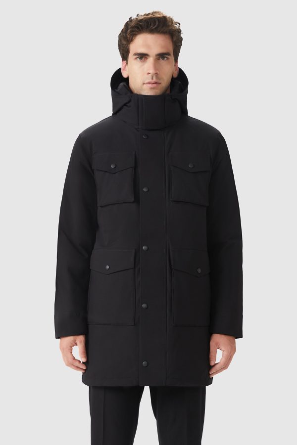 Windproof Warm Hooded Down Jacket - Image 6
