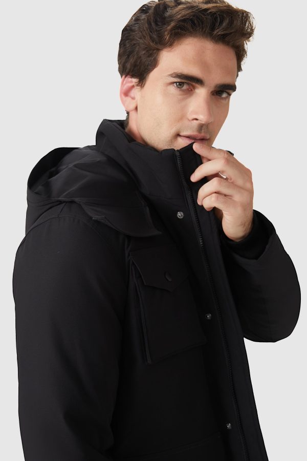 Windproof Warm Hooded Down Jacket - Image 8