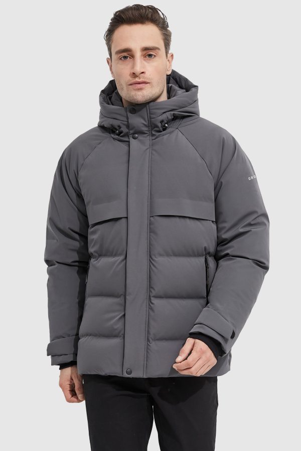 Winter Hood Ribbed Cuff Down Jacket - Image 10