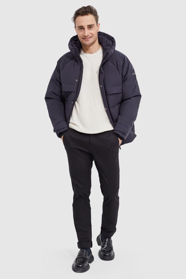Winter Hood Ribbed Cuff Down Jacket - Image 13
