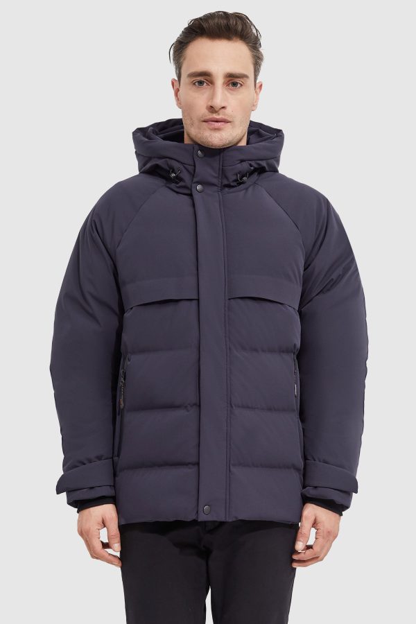 Winter Hood Ribbed Cuff Down Jacket - Image 14