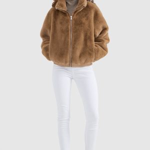Winter Sherpa Zip-Up Coat