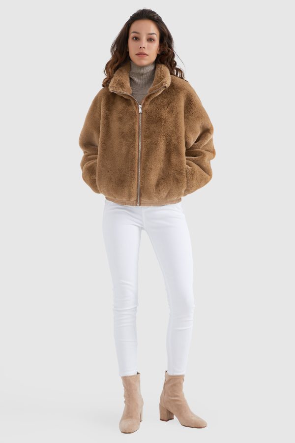 Winter Sherpa Zip-Up Coat