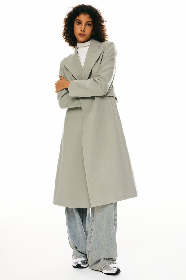 Wool Blend Long Coat - Image 3