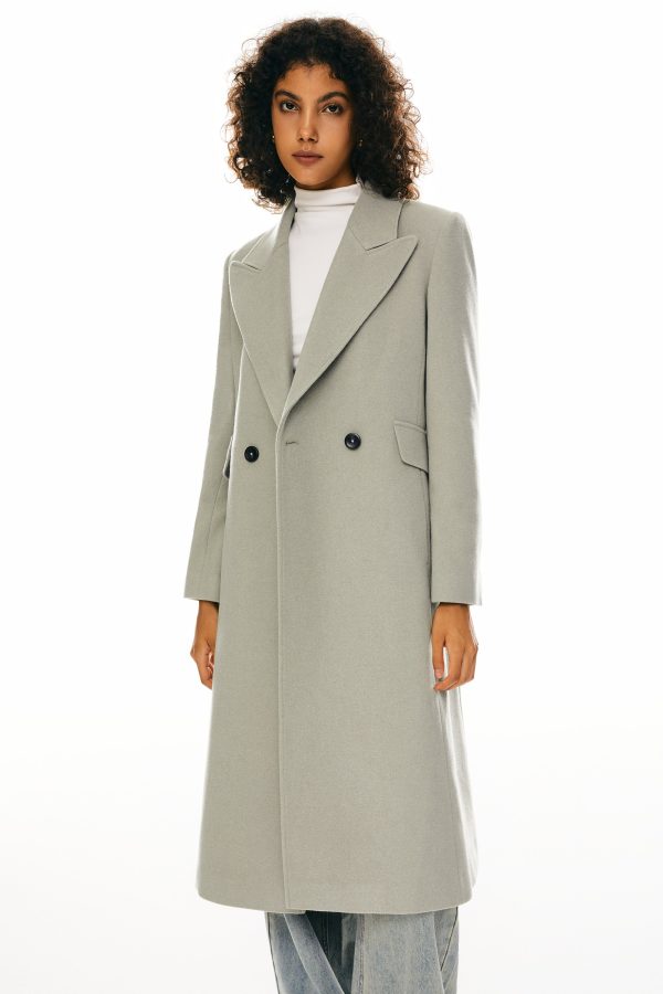 Wool Blend Long Coat - Image 5
