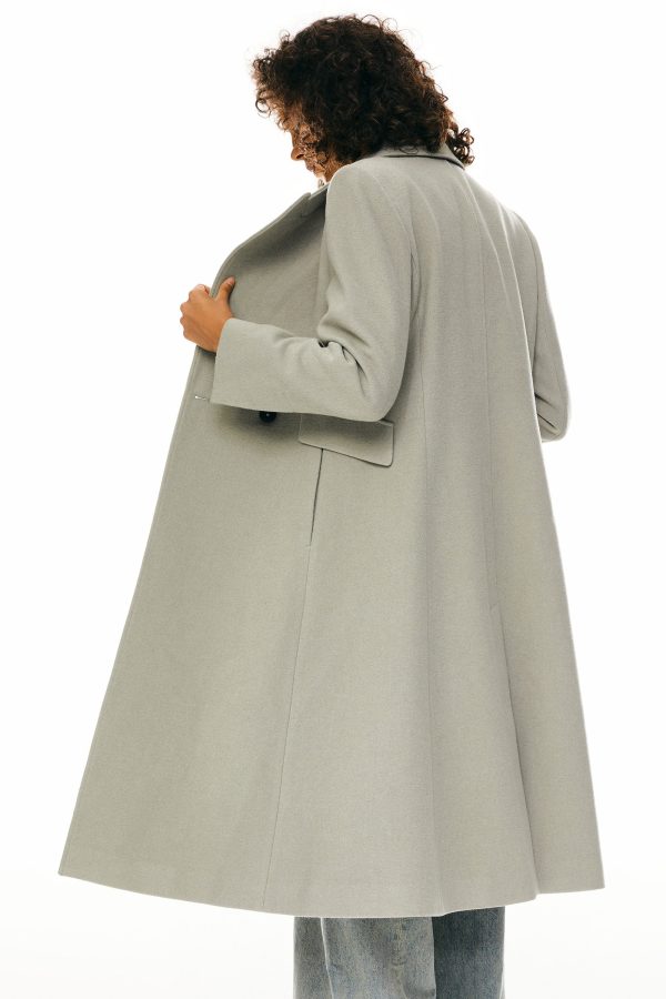Wool Blend Long Coat - Image 6