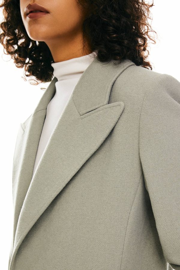 Wool Blend Long Coat - Image 7