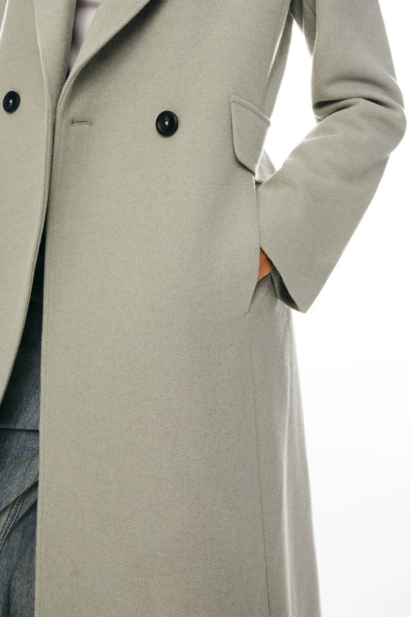 Wool Blend Long Coat - Image 8