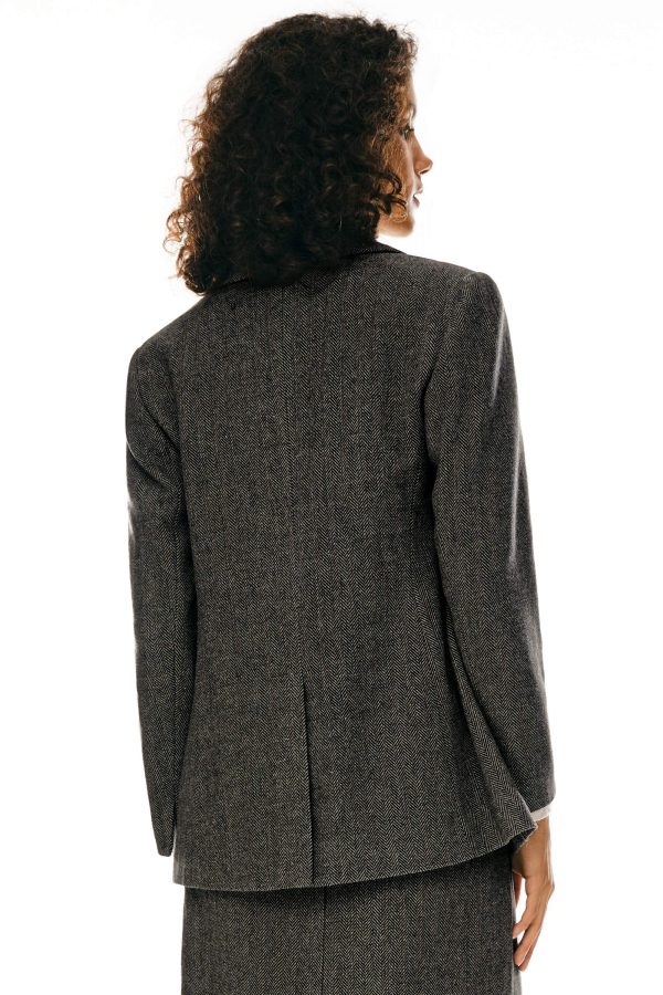 Wool Office Blazer - Image 4