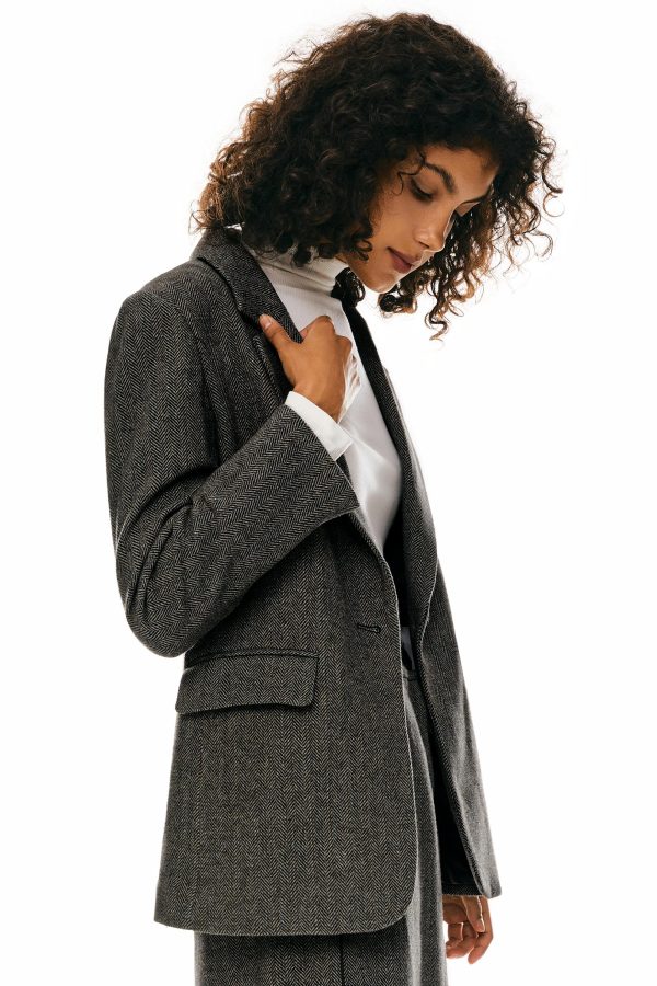 Wool Office Blazer - Image 5