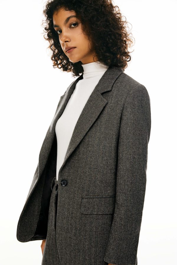 Wool Office Blazer - Image 6