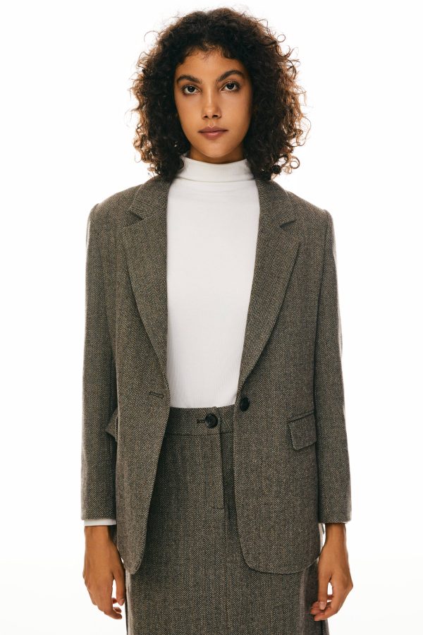 Wool Office Blazer - Image 9