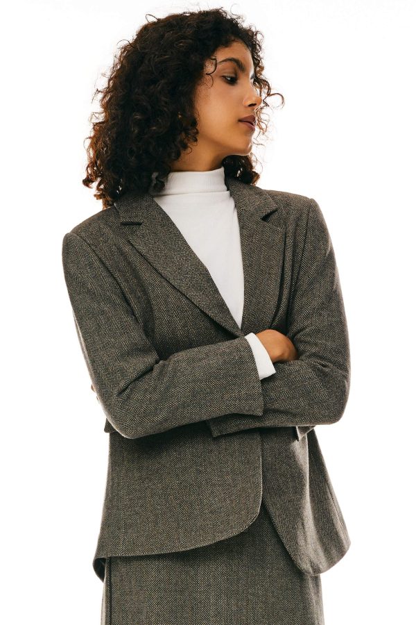 Wool Office Blazer - Image 10