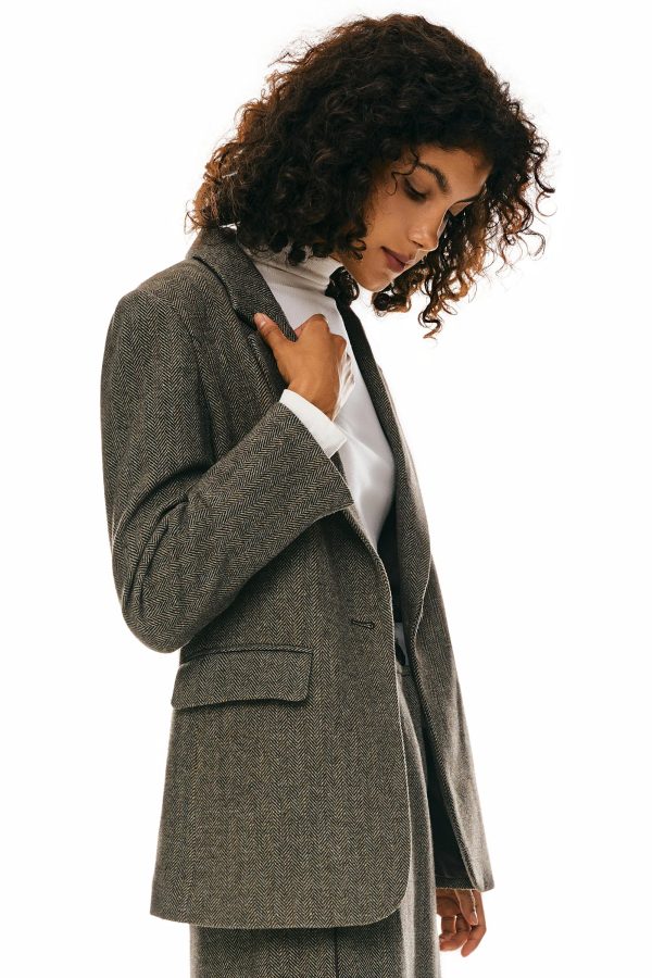 Wool Office Blazer - Image 12