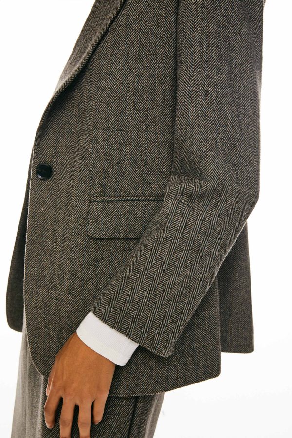 Wool Office Blazer - Image 14