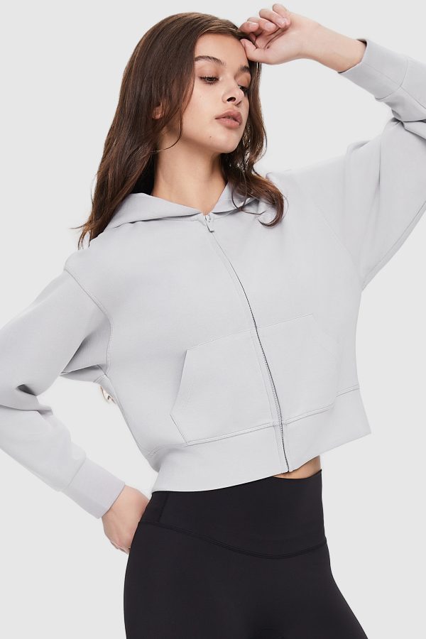Zip-Up Cropped Hoodie - Image 11